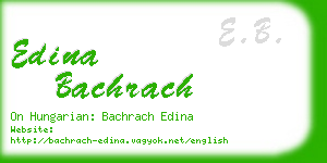 edina bachrach business card